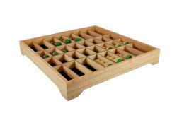 Chess Set - 3.75" Acaciawood/Boxwood pieces on Beechwood Chest (ONLINE ORDER ONLY)