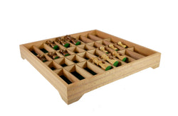 Chess Set - 3.75" Acaciawood/Boxwood pieces on Beechwood Chest (ONLINE ORDER ONLY)