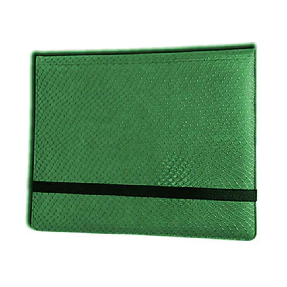 2X4 8 Pocket Dragon Hide Green Binder