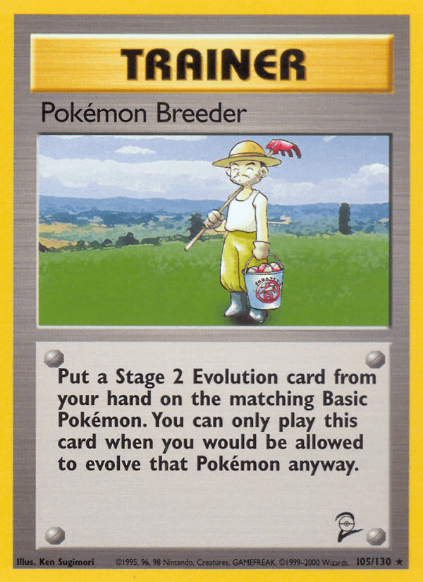 Pokemon Breeder (105/130) [Base Set 2] (Online Only)