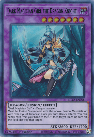 Dark Magician Girl the Dragon Knight (Blue) [DLCS-EN006] Ultra Rare (ONLINE ORDER ONLY)