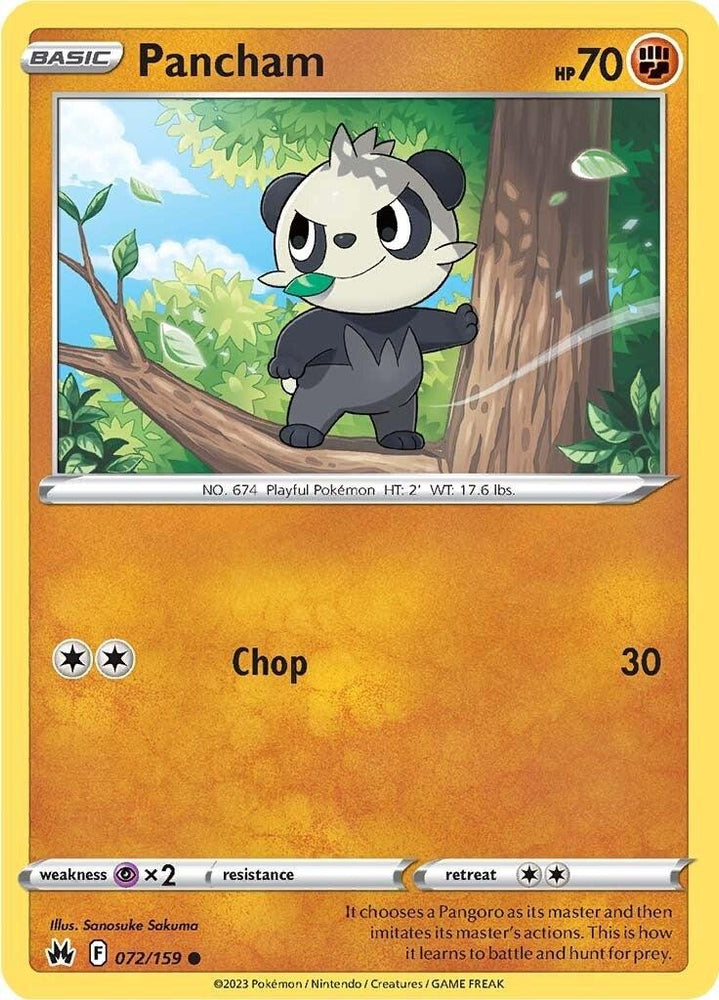 Pancham (072/159) [Sword & Shield: Crown Zenith] (Online Only)