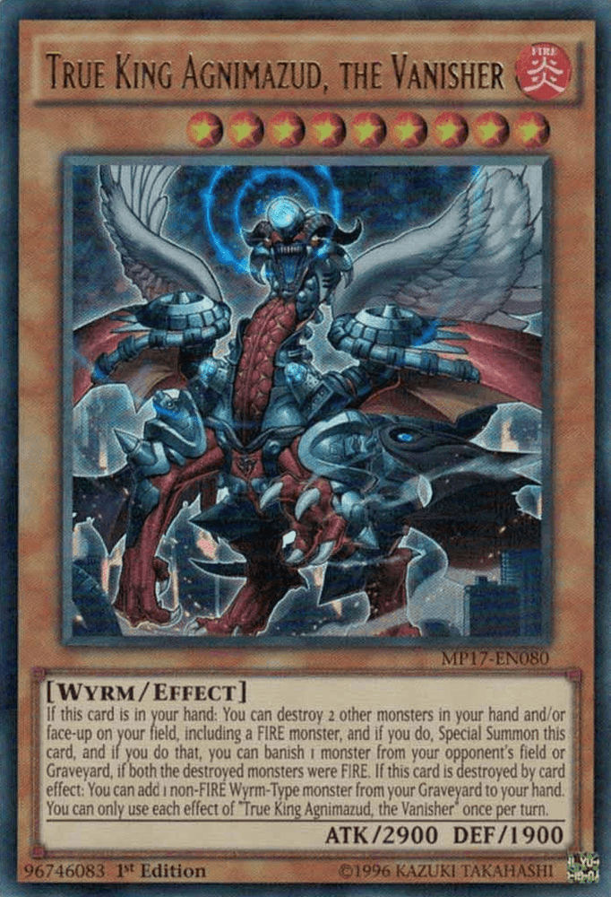 True King Agnimazud, the Vanisher [MP17-EN080] Ultra Rare (ONLINE ORDER ONLY)