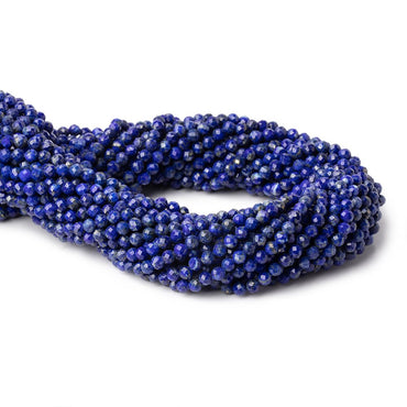 3.7mm Lapis Lazuli Micro Faceted Round Beads 12.5 inch 88 pieces (ONLINE ORDER ONLY)