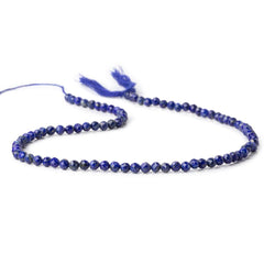 3.7mm Lapis Lazuli Micro Faceted Round Beads 12.5 inch 88 pieces (ONLINE ORDER ONLY)
