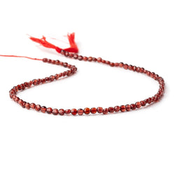 3.7mm Mozambique Garnet Checkerboard Faceted Calibrated Coins 12.5 inch 90 Beads AA (ONLINE ORDER ONLY)