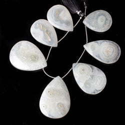 37x28-53x37mm Solar Quartz Faceted Pear Beads 9 inch 7 pcs (ONLINE ORDER ONLY)
