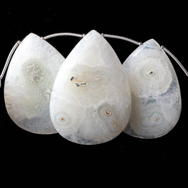 37x28-53x37mm Solar Quartz Faceted Pear Beads 9 inch 7 pcs (ONLINE ORDER ONLY)