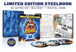 Back to the Future Limited Edition Steelbook (4K Ultra HD + Blu-ray™ + Digital Code) [TEMPORARILY PRE-SOLD OUT: Expected Availability October 14, 2025!] (ONLINE ORDER ONLY)