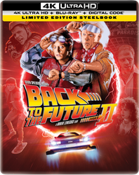 Back to the Future Part II Limited Edition Steelbook (4K Ultra HD + Blu-ray™ + Digital Code) [TEMPORARILY PRE-SOLD OUT: Expected Availability October 14, 2025!] (ONLINE ORDER ONLY)