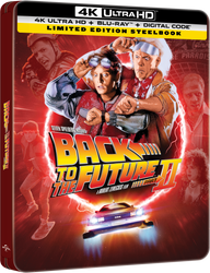 Back to the Future Part II Limited Edition Steelbook (4K Ultra HD + Blu-ray™ + Digital Code) [TEMPORARILY PRE-SOLD OUT: Expected Availability October 14, 2025!] (ONLINE ORDER ONLY)