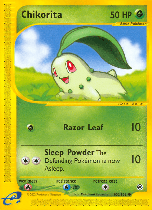 Chikorita (100/165) [Expedition: Base Set] (Online Only)