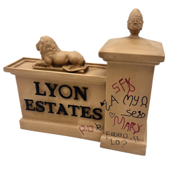 Back to the Future - Lyon Estates Gate Scaled Prop Replica (ONLINE ORDER ONLY)