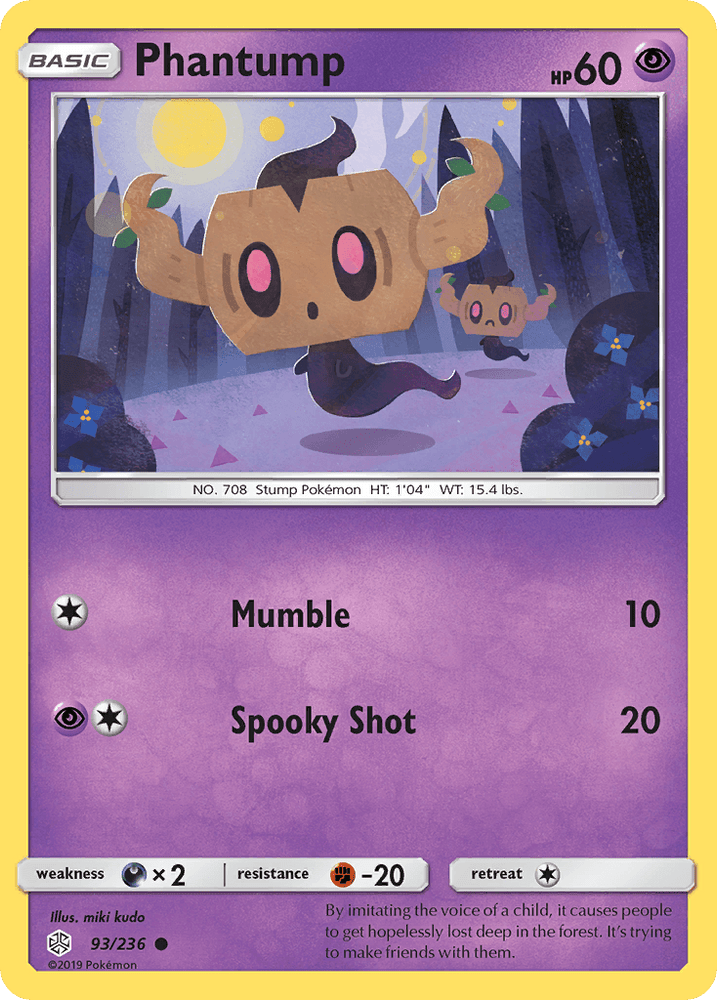 Phantump (93/236) [Sun & Moon: Cosmic Eclipse] (Online Only)