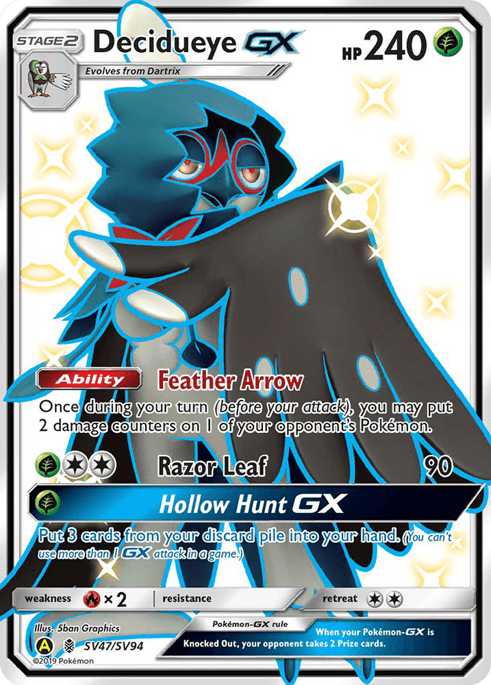 Decidueye GX (SV47/SV94) [Sun & Moon: Hidden Fates - Shiny Vault] (Online Only)