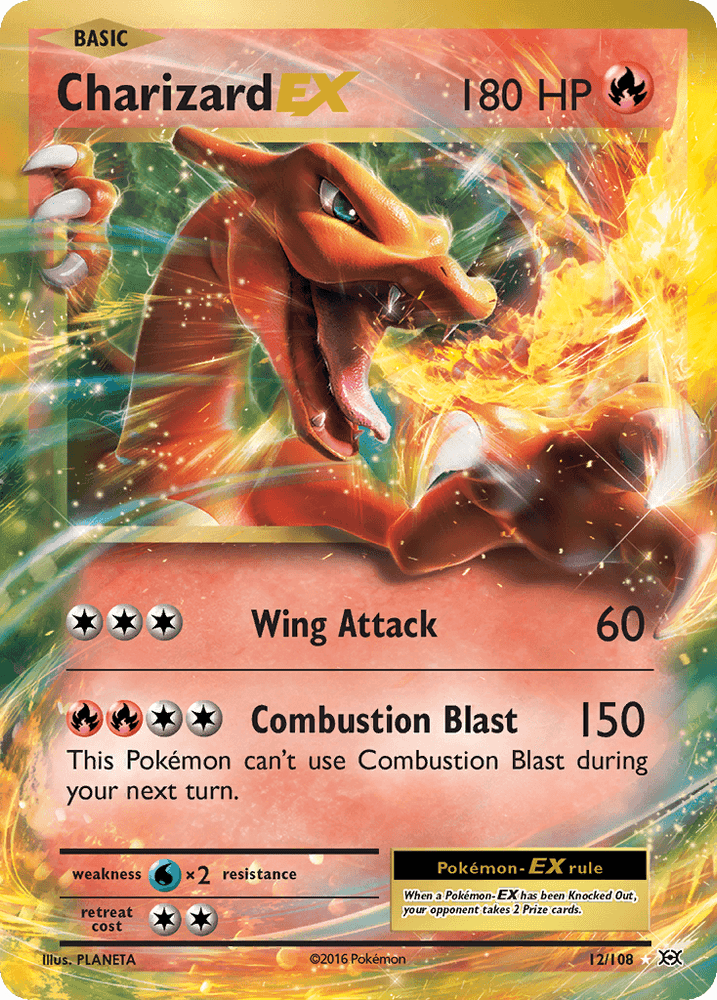 Charizard EX (12/108) [XY: Evolutions] (Online Only)