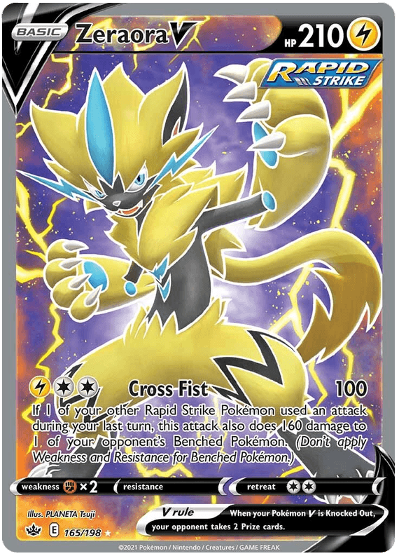 Zeraora V (165/198) [Sword & Shield: Chilling Reign] (Online Only)