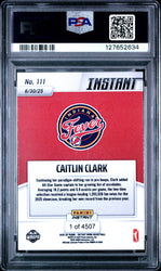 Graded 2025 Panini Instant WNBA Caitlin Clark #111 Basketball Card PSA 10 Gem Mint