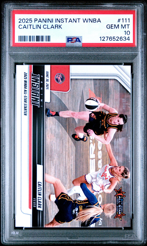 Graded 2025 Panini Instant WNBA Caitlin Clark #111 Basketball Card PSA 10 Gem Mint