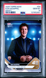 Graded 2025 Topps Now Kon Knueppel #D4 Rookie RC Basketball Card PSA 10 Gem Mint (ONLINE ORDER ONLY)