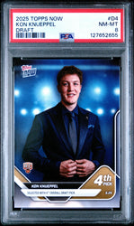 Graded 2025 Topps Now Kon Knueppel #D4 Rookie RC Basketball Card PSA 8 Near Mint (ONLINE ORDER ONLY)