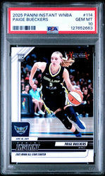 Graded 2025 Panini Instant WNBA Paige Bueckers #114 Rookie RC Basketball Card PSA 10 Gem Mint (ONLINE ORDER ONLY)