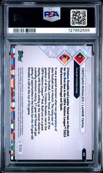 Graded 2025 Topps Now UEFA Nations League Cristiano Ronaldo/Lamine Yamal #8 Soccer Card PSA 10 Gem Mint (ONLINE ORDER ONLY)