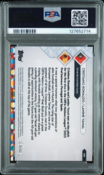 Graded 2025 Topps Now UEFA Nations League Cristiano Ronaldo/Lamine Yamal #8 Soccer Card PSA 9 Mint (ONLINE ORDER ONLY)