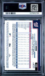 Graded 2025 Topps Chrome James Wood #132 Rookie RC Baseball Card PSA 9 Mint