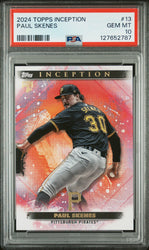 Graded 2024 Topps Inception Paul Skenes #13 Rookie RC Baseball Card PSA 10 Gem Mint (ONLINE ORDER ONLY)