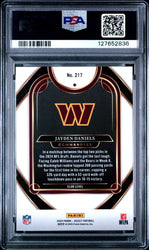Graded 2024 Panini Select Jayden Daniels #217 Rookie RC Football Card PSA 8 Near Mint (ONLINE ORDER ONLY)