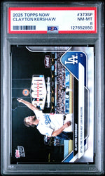 Graded 2025 Topps Now Clayton Kershaw #373SP Baseball Card PSA 8 Near Mint (ONLINE ORDER ONLY)