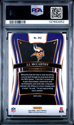Graded 2024 Panini Select JJ McCarthy #342 Rookie RC Football Card PSA 10 Gem Mint