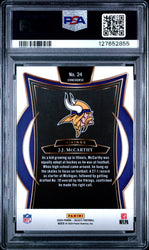 Graded 2024 Panini Select JJ McCarthy #24 Rookie RC Football Card PSA 8 Near Mint (ONLINE ORDER ONLY)