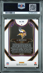 Graded 2024 Panini Select JJ McCarthy #246 Rookie RC Football Card PSA 10 Gem Mint