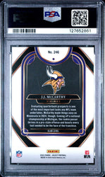 Graded 2024 Panini Select JJ McCarthy #246 Rookie RC Football Card PSA 9 Mint (ONLINE ORDER ONLY)