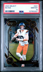 Graded 2024 Panini Select Bo Nix #221 Rookie RC Football Card PSA 10 Gem Mint (ONLINE ORDER ONLY)