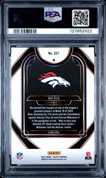 Graded 2024 Panini Select Bo Nix #221 Rookie RC Football Card PSA 8 Near Mint (ONLINE ORDER ONLY)