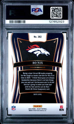 Graded 2024 Panini Select Bo Nix #382 Rookie RC Football Card PSA 10 Gem Mint (ONLINE ORDER ONLY)