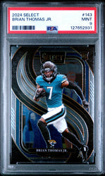 Graded 2024 Panini Select Brian Thomas Jr. #143 Rookie RC Football Card PSA 9 Mint (ONLINE ORDER ONLY)