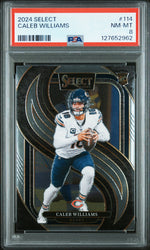 Graded 2024 Panini Select Caleb Williams #114 Rookie RC Football Card PSA 8 Near Mint (ONLINE ORDER ONLY)