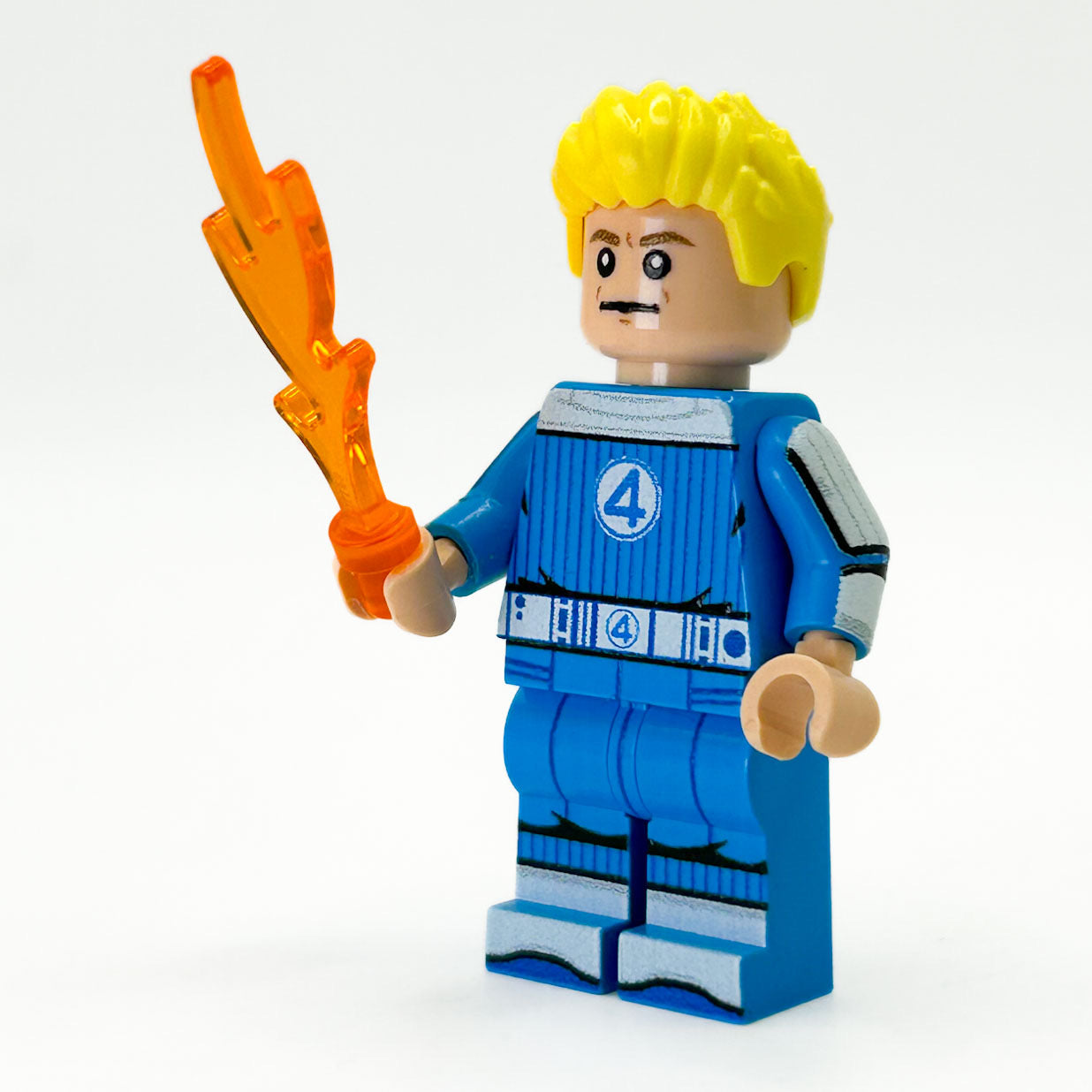 JOHNNY FIRE (FanPlastic 4) made using LEGO parts - B3 Customs (Online Order Only)
