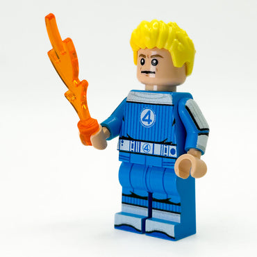 JOHNNY FIRE (FanPlastic 4) made using LEGO parts - B3 Customs (Online Order Only)
