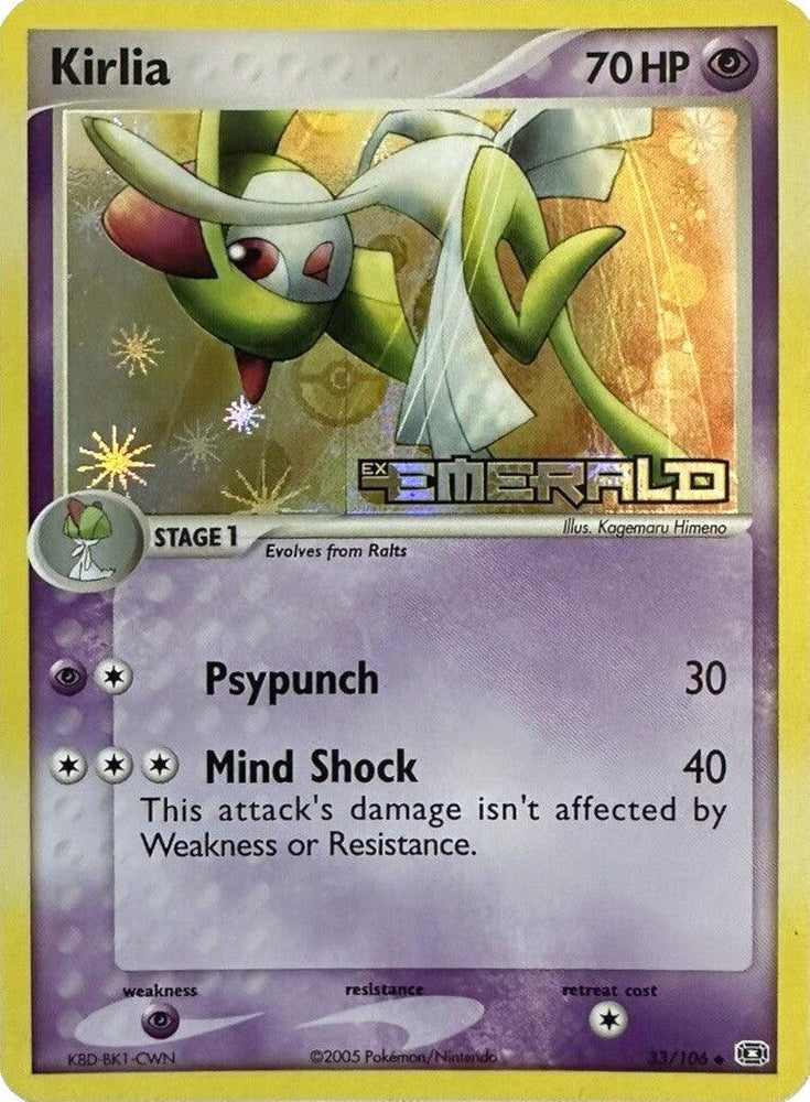 Kirlia (33/106) (Stamped) [EX: Emerald] (Online Only)