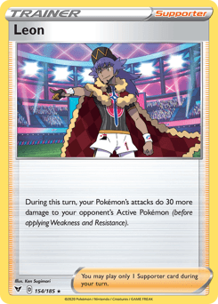 Leon (154/185) [Sword & Shield: Vivid Voltage] (Online Only)