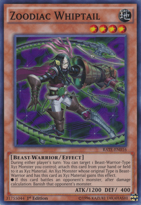 Zoodiac Whiptail [RATE-EN016] Super Rare (ONLINE ORDER ONLY)