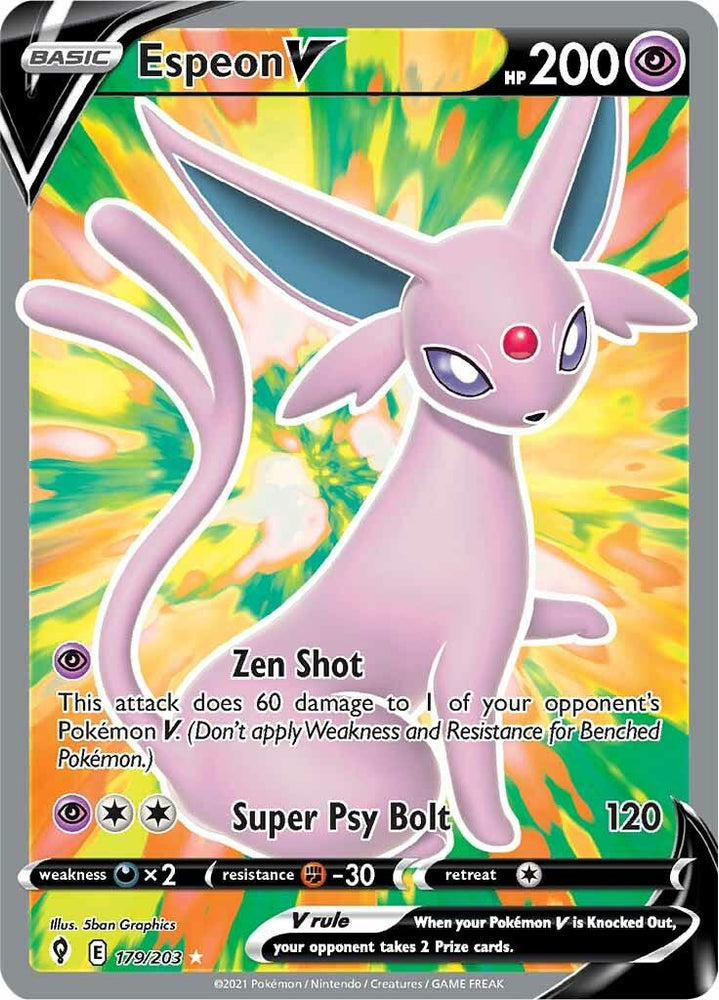 Espeon V (179/203) [Sword & Shield: Evolving Skies] (Online Only)