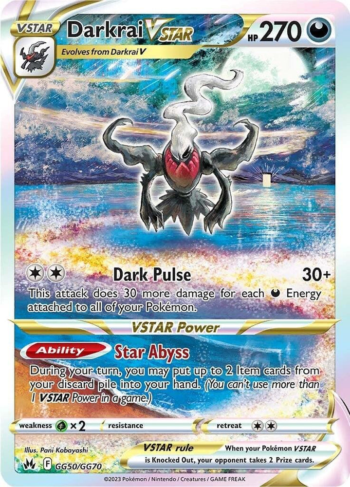 Darkrai VSTAR (GG50/GG70) [Sword & Shield: Crown Zenith] (Online Only)