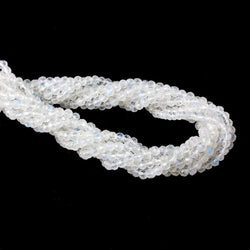 3.8mm Rainbow Moonstone Faceted Round Beads 14 inch 80 pieces (ONLINE ORDER ONLY)
