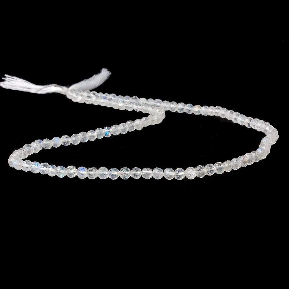 3.8mm Rainbow Moonstone Faceted Round Beads 14 inch 80 pieces (ONLINE ORDER ONLY)